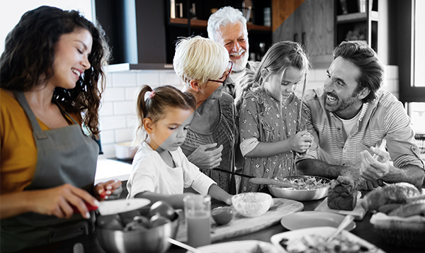Happy Healthy Close-knit family